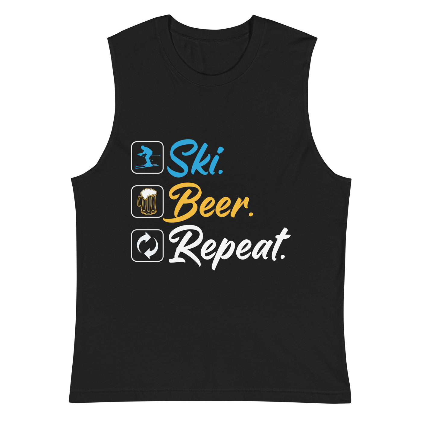 Ski. Bär. Repeat. - (S.K) - Muskelshirt (Unisex) klettern xxx yyy zzz 2XL