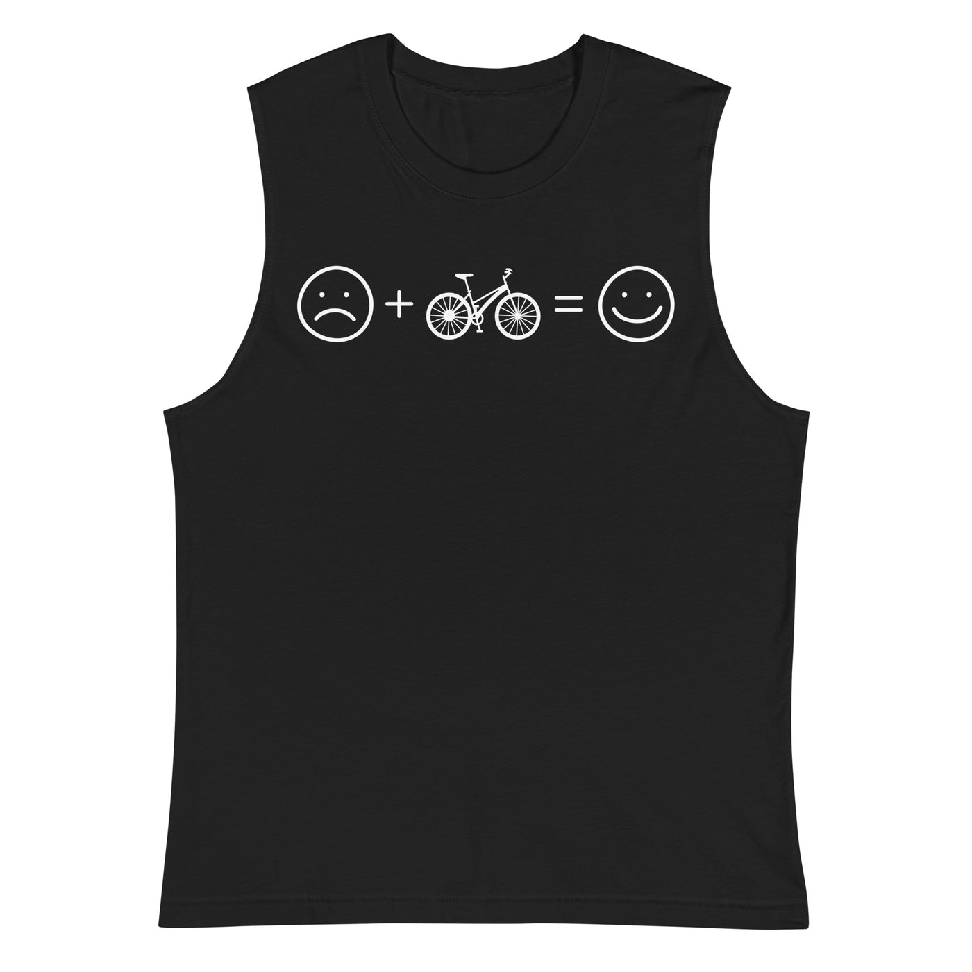 Lächelndes Gesicht und Fahrrad - Muskelshirt (Unisex) fahrrad xxx yyy zzz 2XL