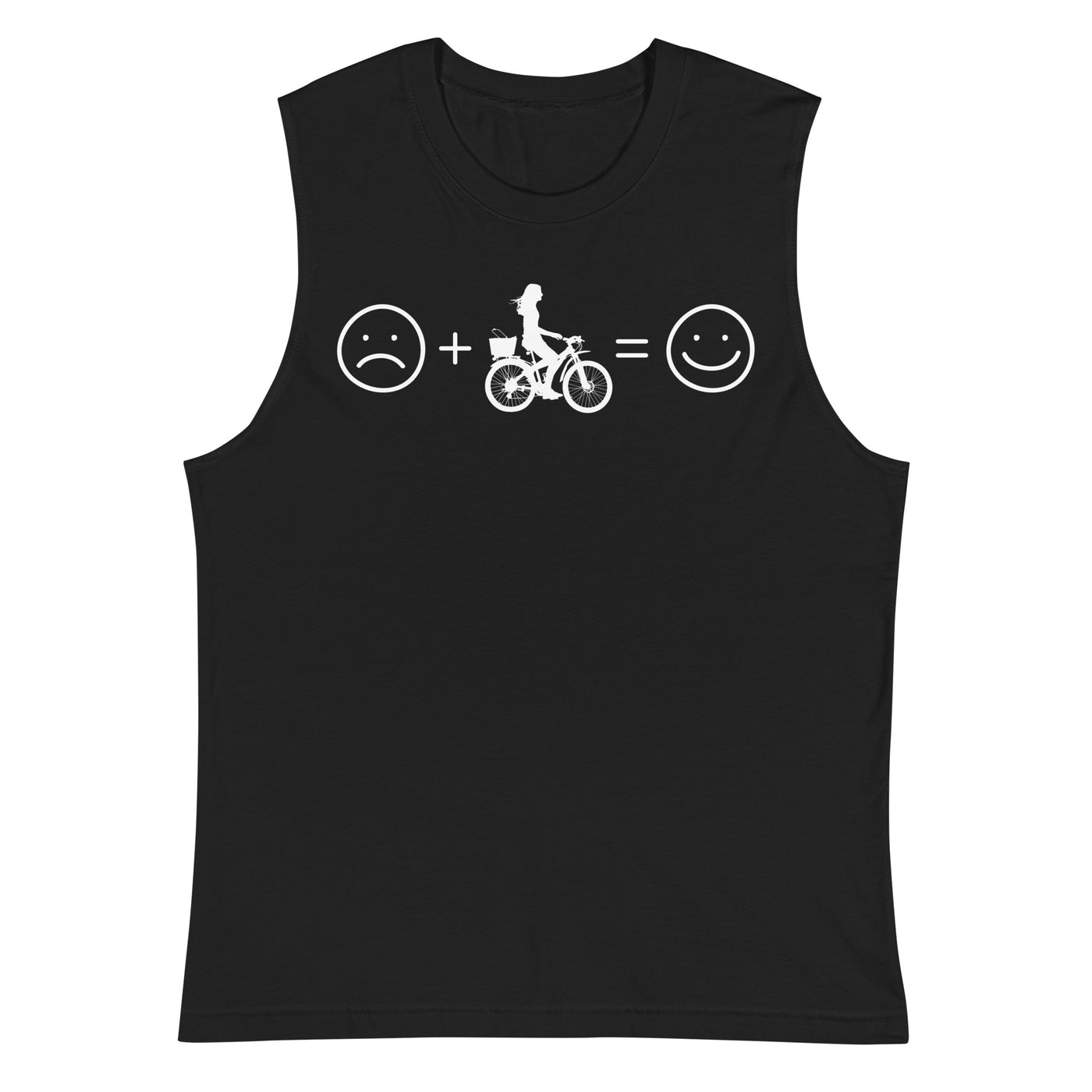 Lächelndes Gesicht und Radfahren - Muskelshirt (Unisex) fahrrad xxx yyy zzz 2XL