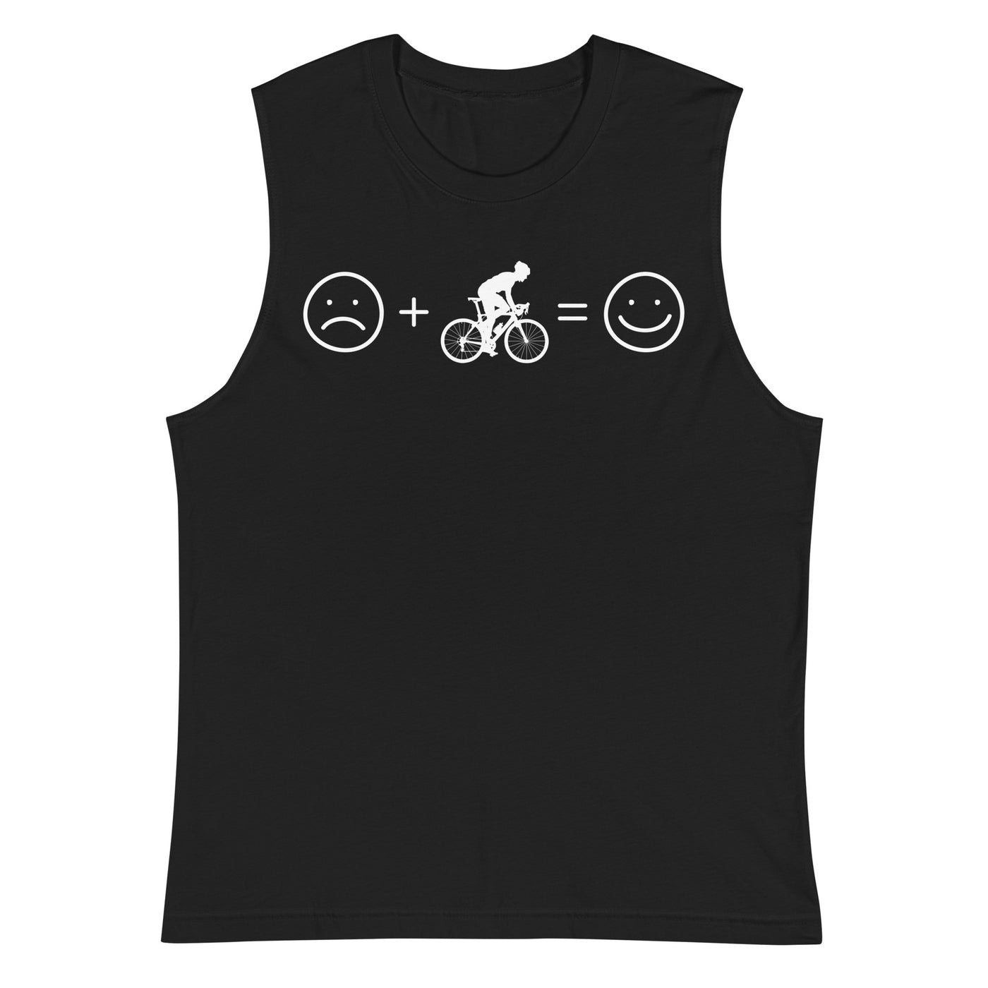 Lächelndes Gesicht und Radfahren - Muskelshirt (Unisex) fahrrad xxx yyy zzz 2XL