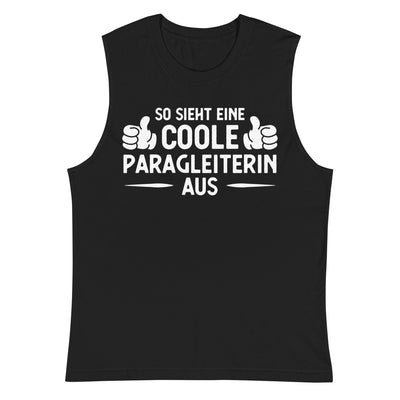 So Sieht Eine Coole Paragleiterin Aus - Muskelshirt (Unisex) berge xxx yyy zzz 2XL