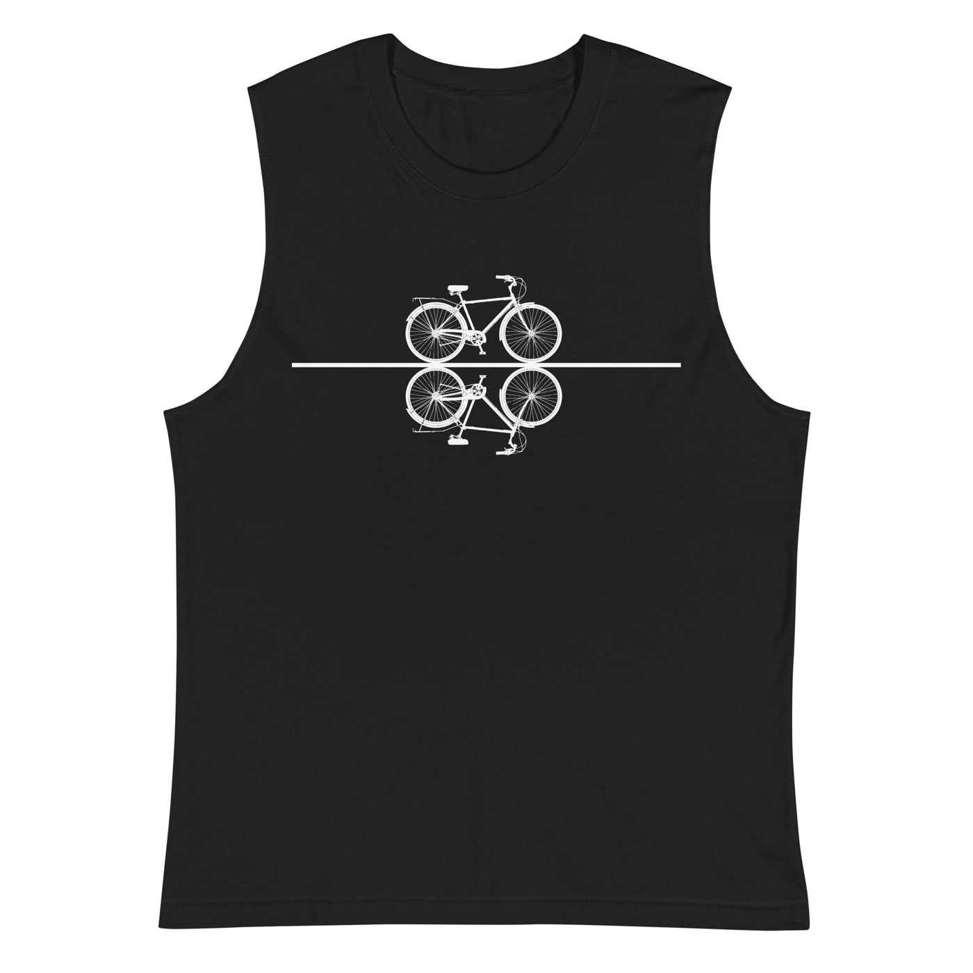 Gerade Linie - Radfahren - Muskelshirt (Unisex) fahrrad xxx yyy zzz 2XL