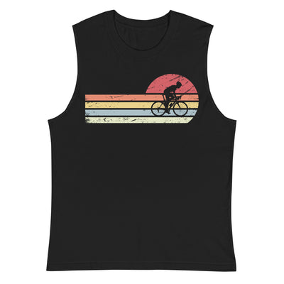 Sonne und Retro Linies - Man Radfahren - Muskelshirt (Unisex) fahrrad xxx yyy zzz 2XL