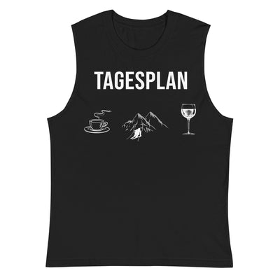 Tagesplan Kaffee, Ski und Wein - Muskelshirt (Unisex) klettern ski xxx yyy zzz 2XL