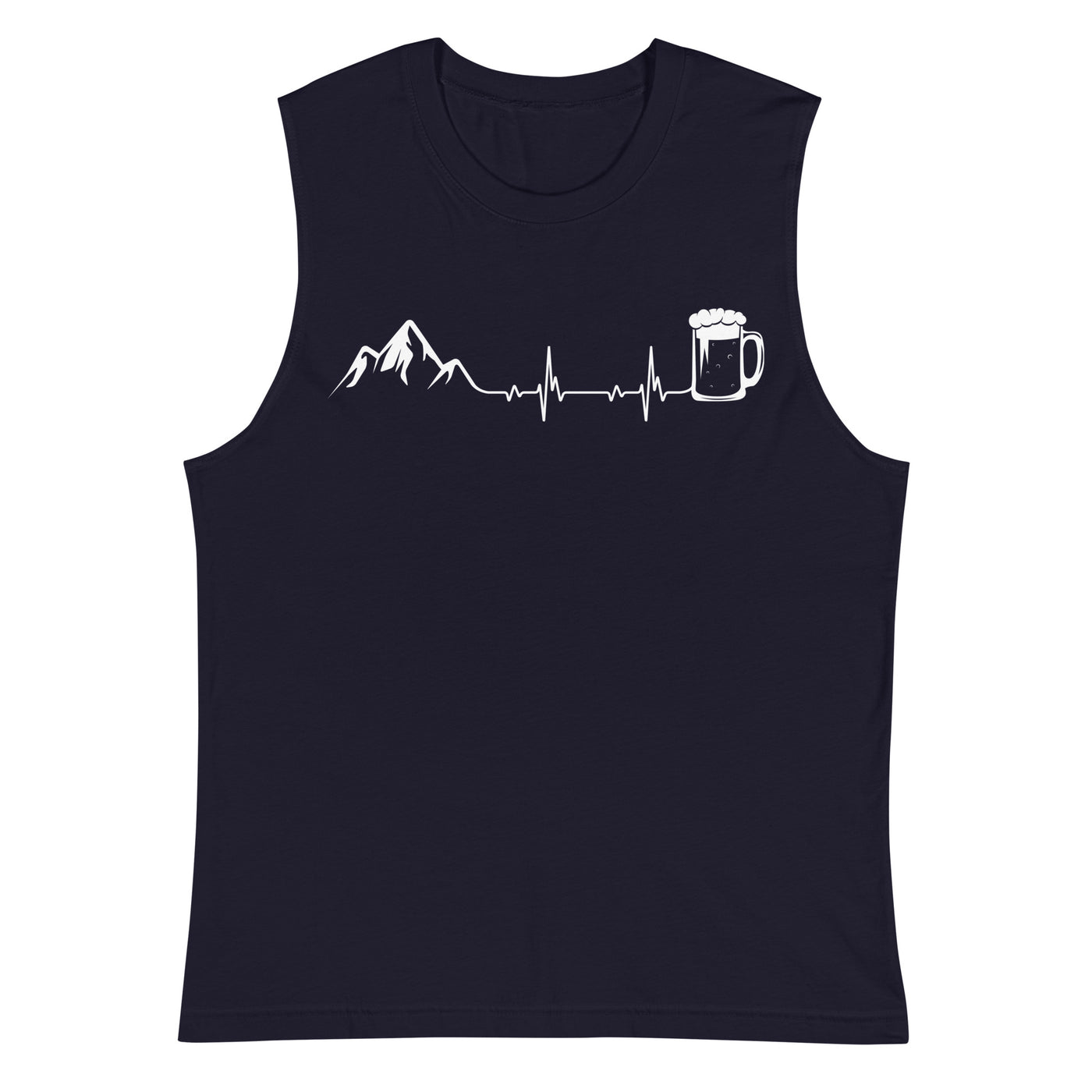 Herzschlag Berge Und Bier - Muskelshirt (Unisex) berge klettern wandern