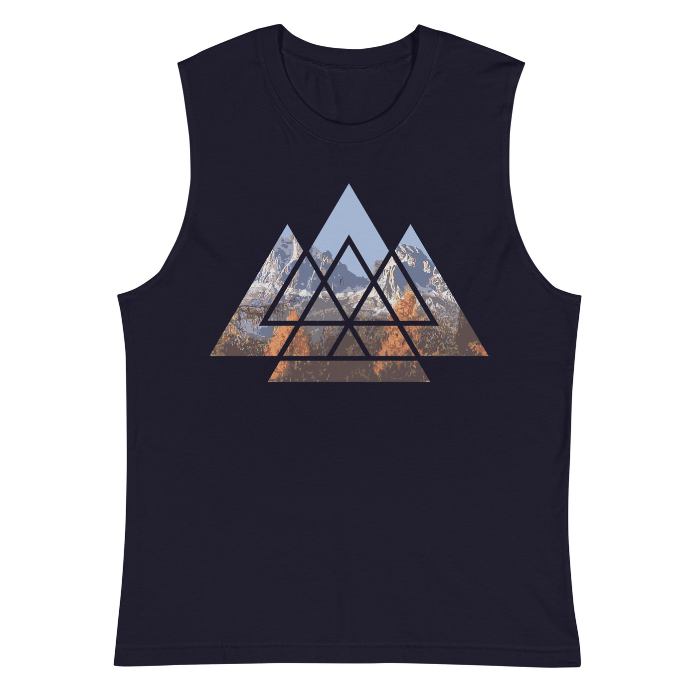 Berge Abstrakt - Muskelshirt (Unisex) berge wandern