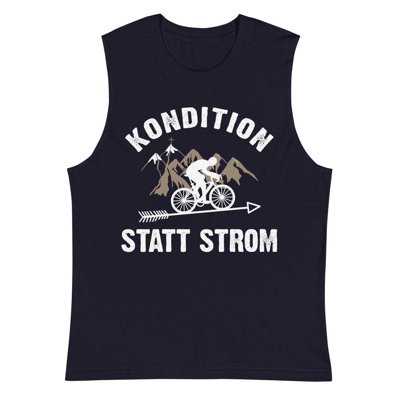 Kondition statt Strom - Muskelshirt (Unisex) fahrrad mountainbike