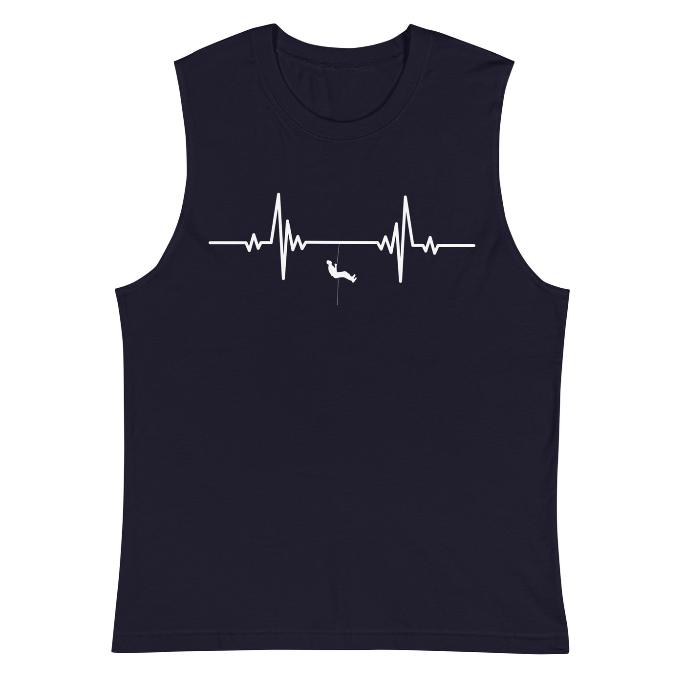 Heartbeat sport rock climbing - Muskelshirt (Unisex) klettern