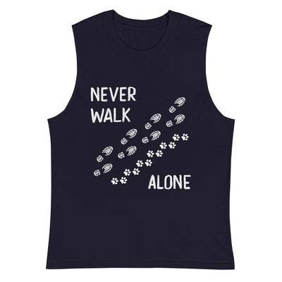 Never walk alone - Muskelshirt (Unisex) wandern