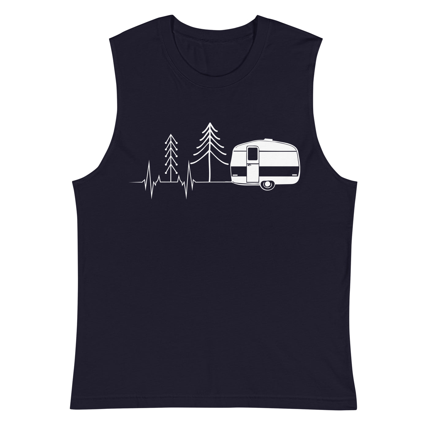 Herzschlag Wohnwagen - Muskelshirt (Unisex) camping