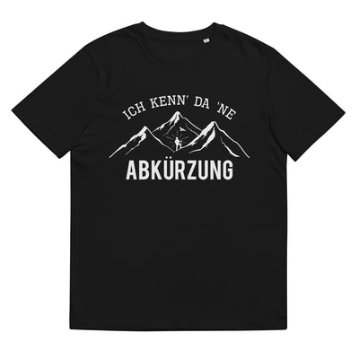 Ich Kenne Da Ne Abkürzung - Herren Premium Organic T-Shirt berge wandern Schwarz