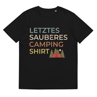 Letztes Sauberes Camping Shirt - Herren Premium Organic T-Shirt camping Schwarz