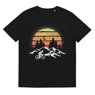 Radfahrer Und Sonne Vintage - Herren Premium Organic T-Shirt fahrrad mountainbike Schwarz