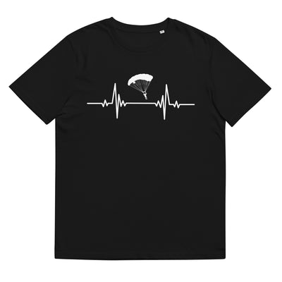 Heartbeat Adventure Sport Of Flying Paragliders - Herren Premium Organic T-Shirt berge Schwarz