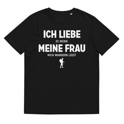 Ich Liebe Es Wenn Meine Frau Mich Wandern Lasst - Herren Premium Organic T-Shirt wandern xxx yyy zzz Black