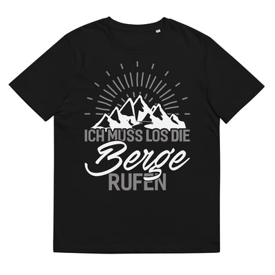 Ich muss los die Berge rufen - Herren Premium Organic T-Shirt berge wandern xxx yyy zzz Black