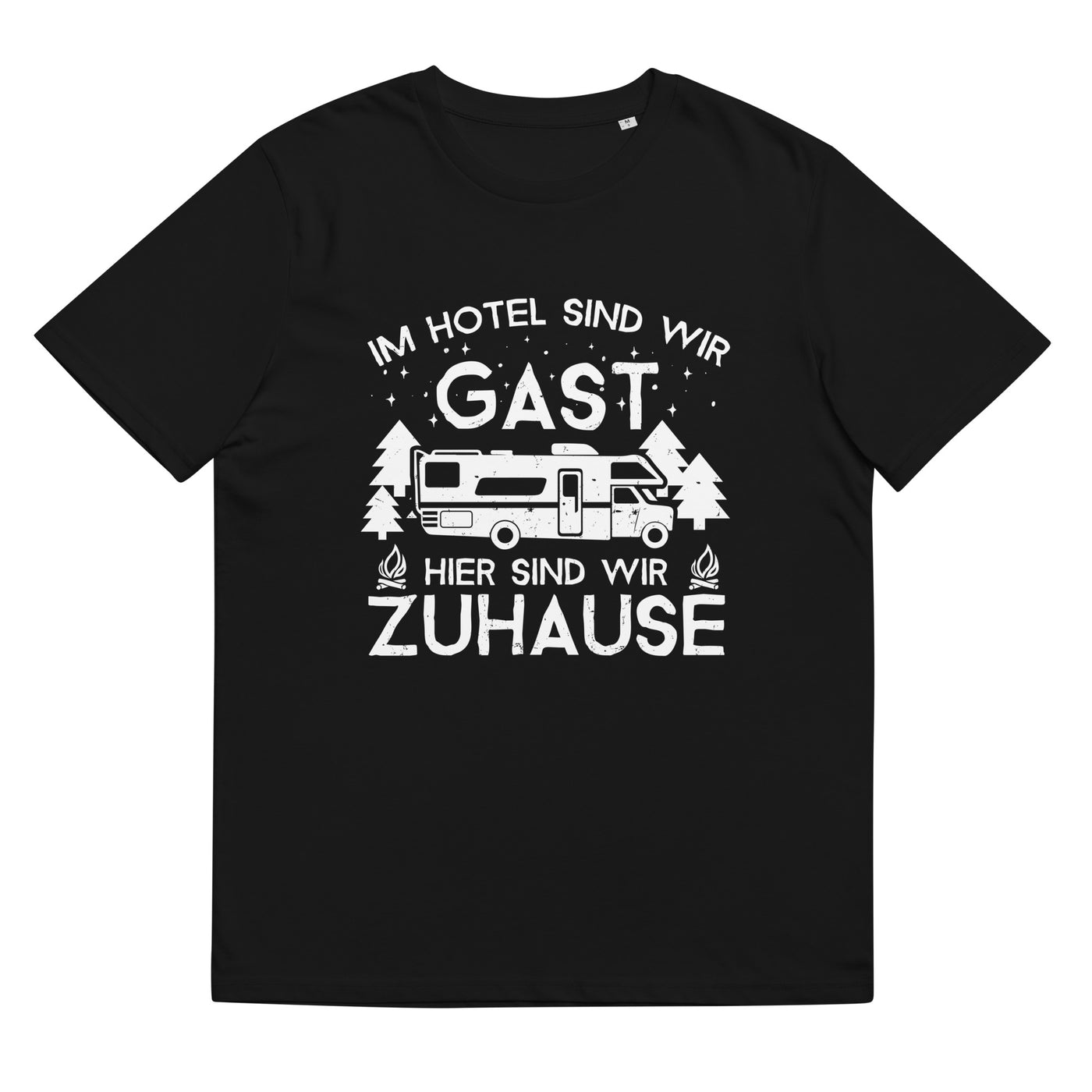 Im Hotel zu Gast - Hier zuhause - Herren Premium Organic T-Shirt camping xxx yyy zzz Black