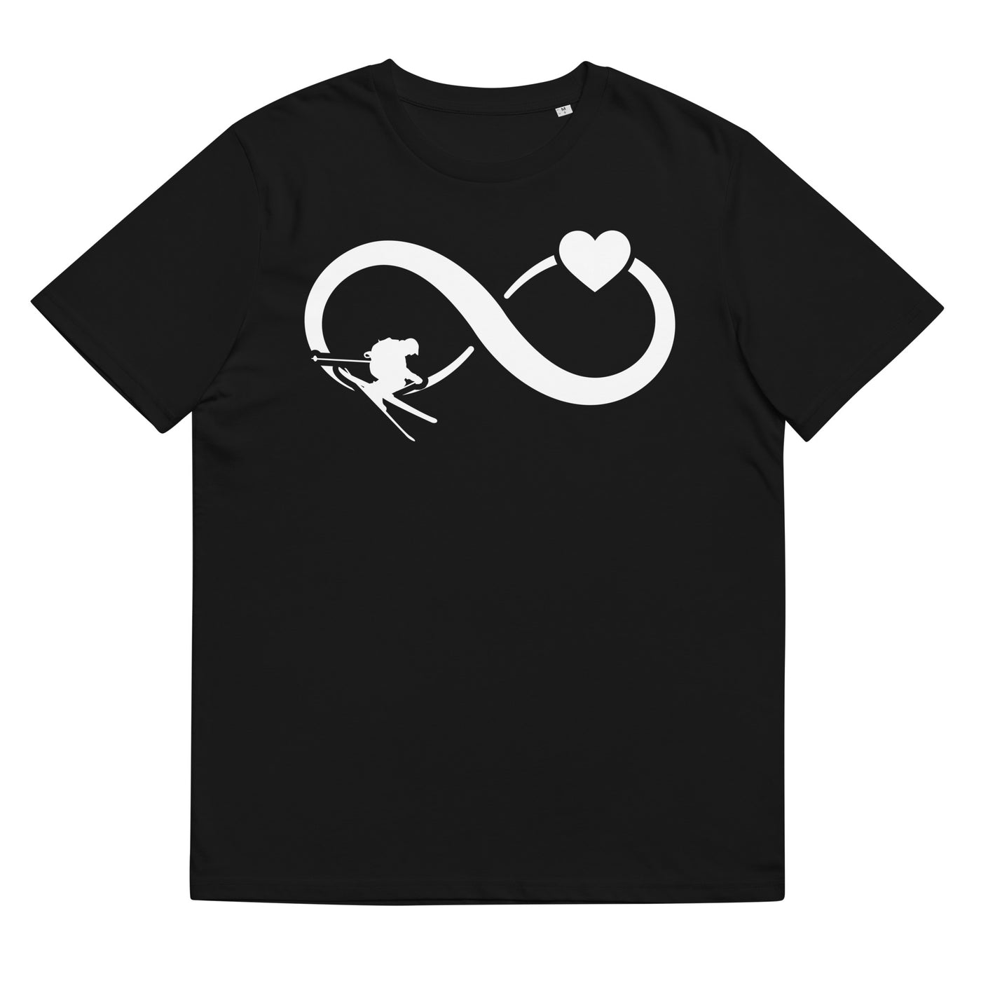 Infinity Heart and Skiing - Herren Premium Organic T-Shirt klettern ski xxx yyy zzz Black