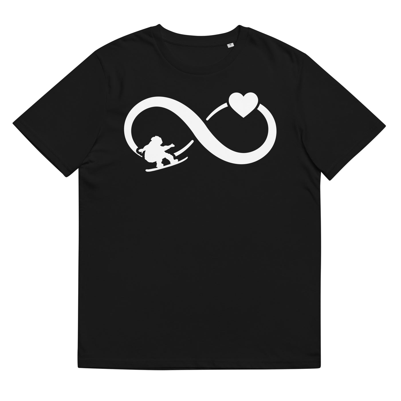 Infinity Heart and Snowboarding - Herren Premium Organic T-Shirt snowboarden xxx yyy zzz Black