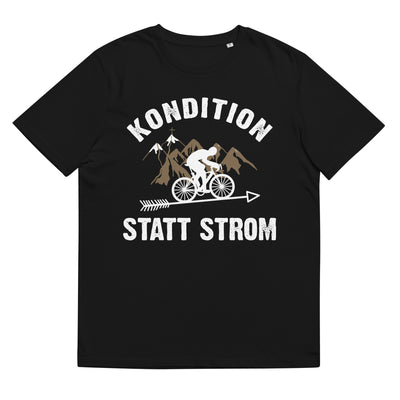 Kondition statt Strom - Herren Premium Organic T-Shirt fahrrad xxx yyy zzz Black