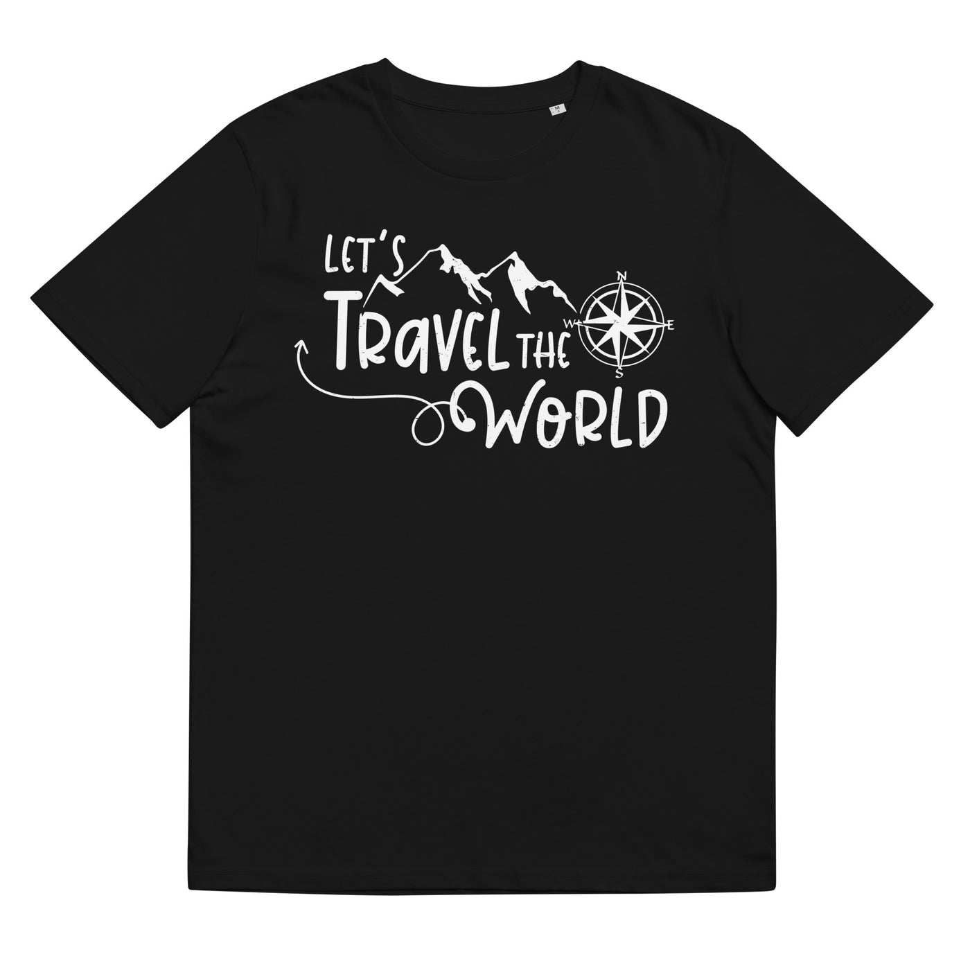 Lets travel the world - Herren Premium Organic T-Shirt camping wandern xxx yyy zzz Black