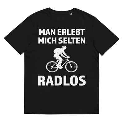 Man erlebt mich selten radlos - Herren Premium Organic T-Shirt fahrrad xxx yyy zzz Black