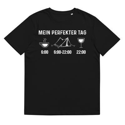 Mein Perfekter Tag 1 - Herren Premium Organic T-Shirt camping xxx yyy zzz Black