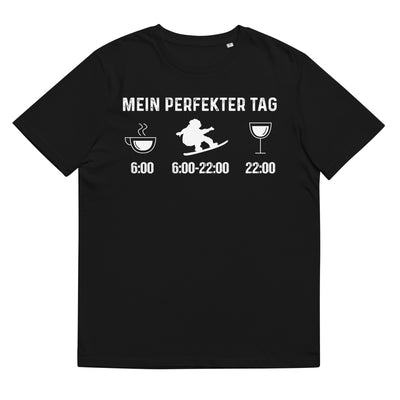 Mein Perfekter Tag 1 - Herren Premium Organic T-Shirt snowboarden xxx yyy zzz Black