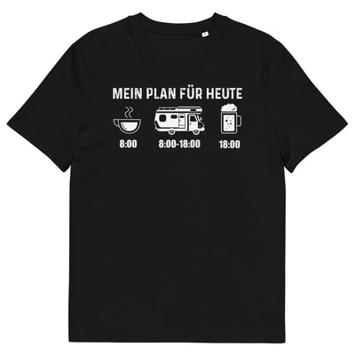 Mein Plan Für Heute - Herren Premium Organic T-Shirt camping xxx yyy zzz Black