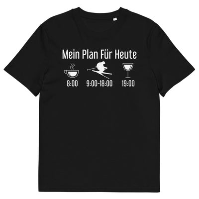 Mein Plan Für Heute - Herren Premium Organic T-Shirt klettern ski xxx yyy zzz Black