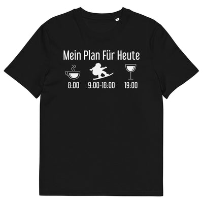 Mein Plan Für Heute - Herren Premium Organic T-Shirt snowboarden xxx yyy zzz Black