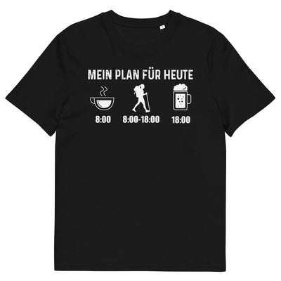 Mein Plan Für Heute 1 - Herren Premium Organic T-Shirt wandern xxx yyy zzz Black