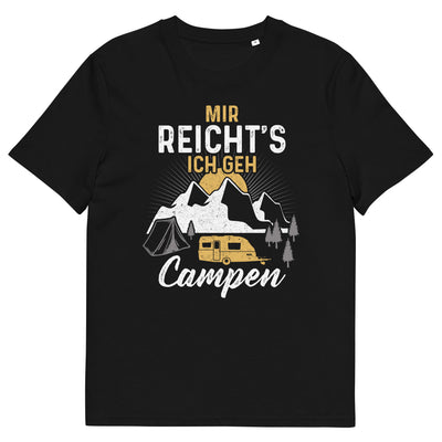 Mir reichts ich geh Campen - Herren Premium Organic T-Shirt camping xxx yyy zzz Black