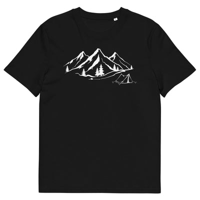 Berge 1 und Camping - Herren Premium Organic T-Shirt camping xxx yyy zzz Black