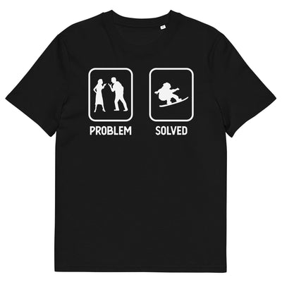 Problem Solved - Mann Snowboarding - Herren Premium Organic T-Shirt snowboarden xxx yyy zzz Black