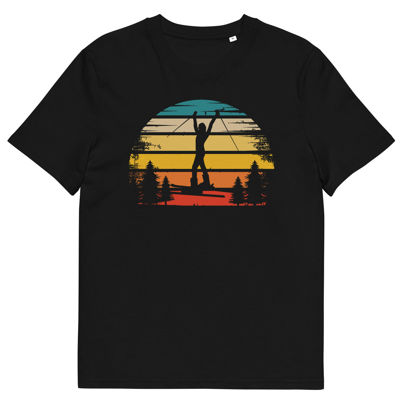 Retro Sonne und Skifahren - Herren Premium Organic T-Shirt klettern ski xxx yyy zzz Black