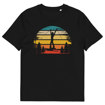 Retro Sonne und Skifahren - Herren Premium Organic T-Shirt klettern ski xxx yyy zzz Black