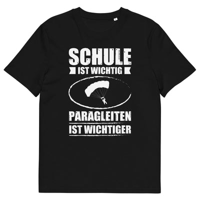 Schule Ist Wichtig Paragleiten Ist Wichtiger - Herren Premium Organic T-Shirt berge xxx yyy zzz Black