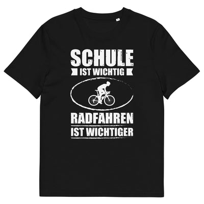 Schule Ist Wichtig Radfahren Ist Wichtiger - Herren Premium Organic T-Shirt fahrrad xxx yyy zzz Black