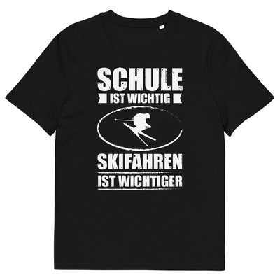 Schule Ist Wichtig Skifahren Ist Wichtiger - Herren Premium Organic T-Shirt klettern ski xxx yyy zzz Black