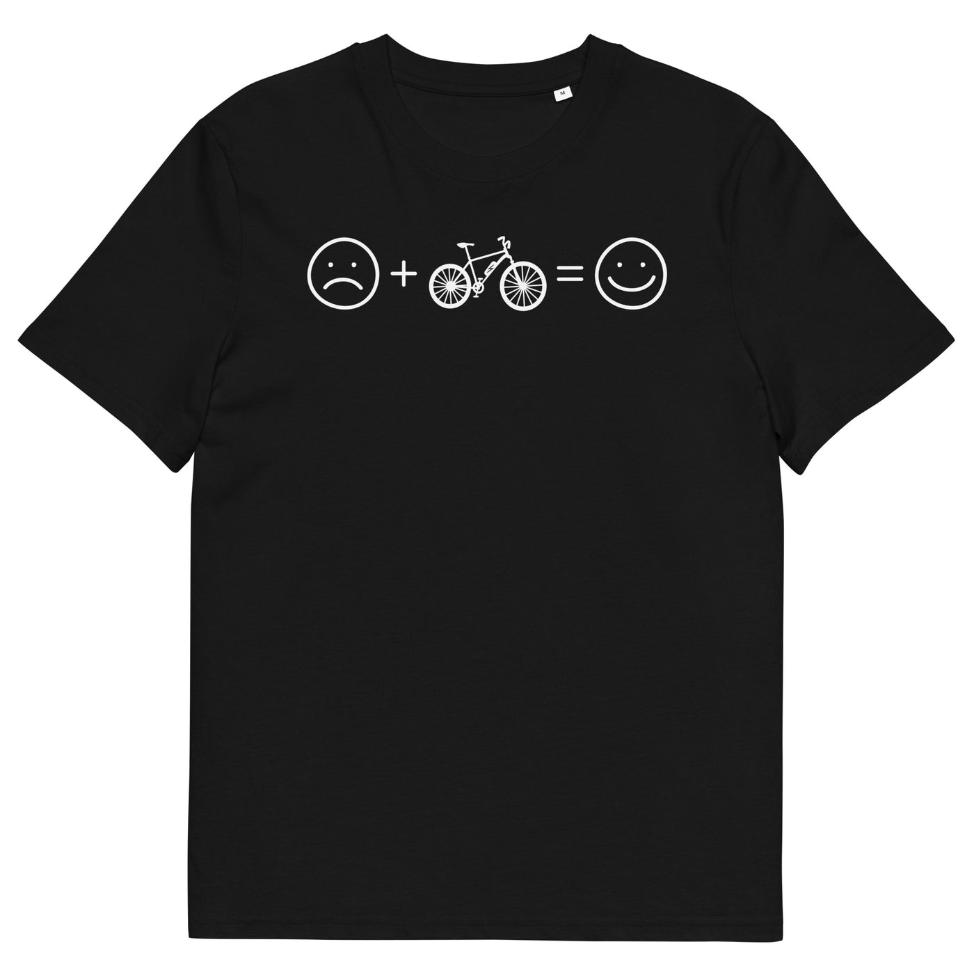 Lächelndes Gesicht und Ebike - Herren Premium Organic T-Shirt e-bike xxx yyy zzz Black