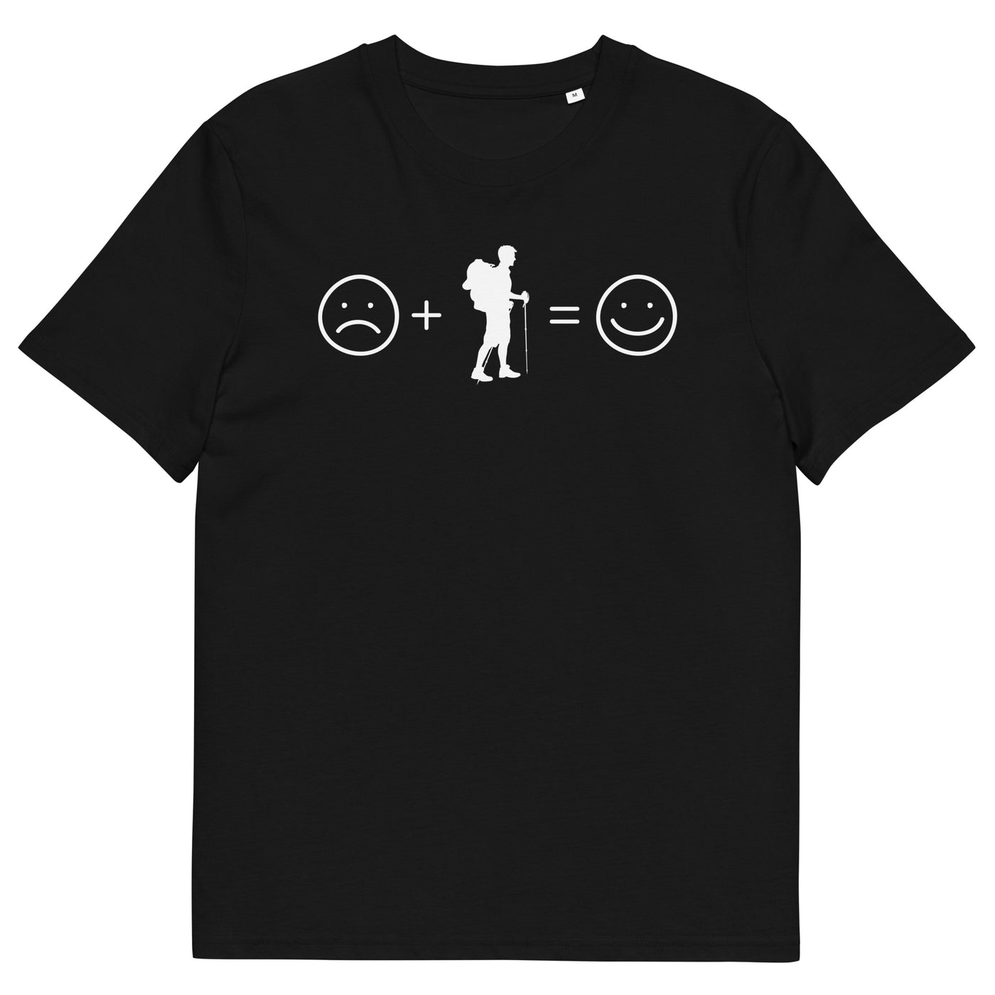 Lächelndes Gesicht und Wandern - Herren Premium Organic T-Shirt wandern xxx yyy zzz Black