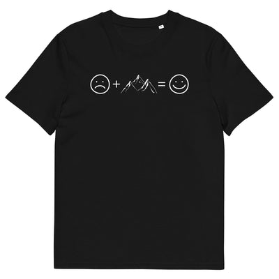 Lächelndes Gesicht und Berge - Herren Premium Organic T-Shirt berge xxx yyy zzz Black