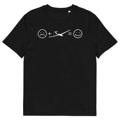 Lächelndes Gesicht und Segelflugzeug - Herren Premium Organic T-Shirt berge xxx yyy zzz Black