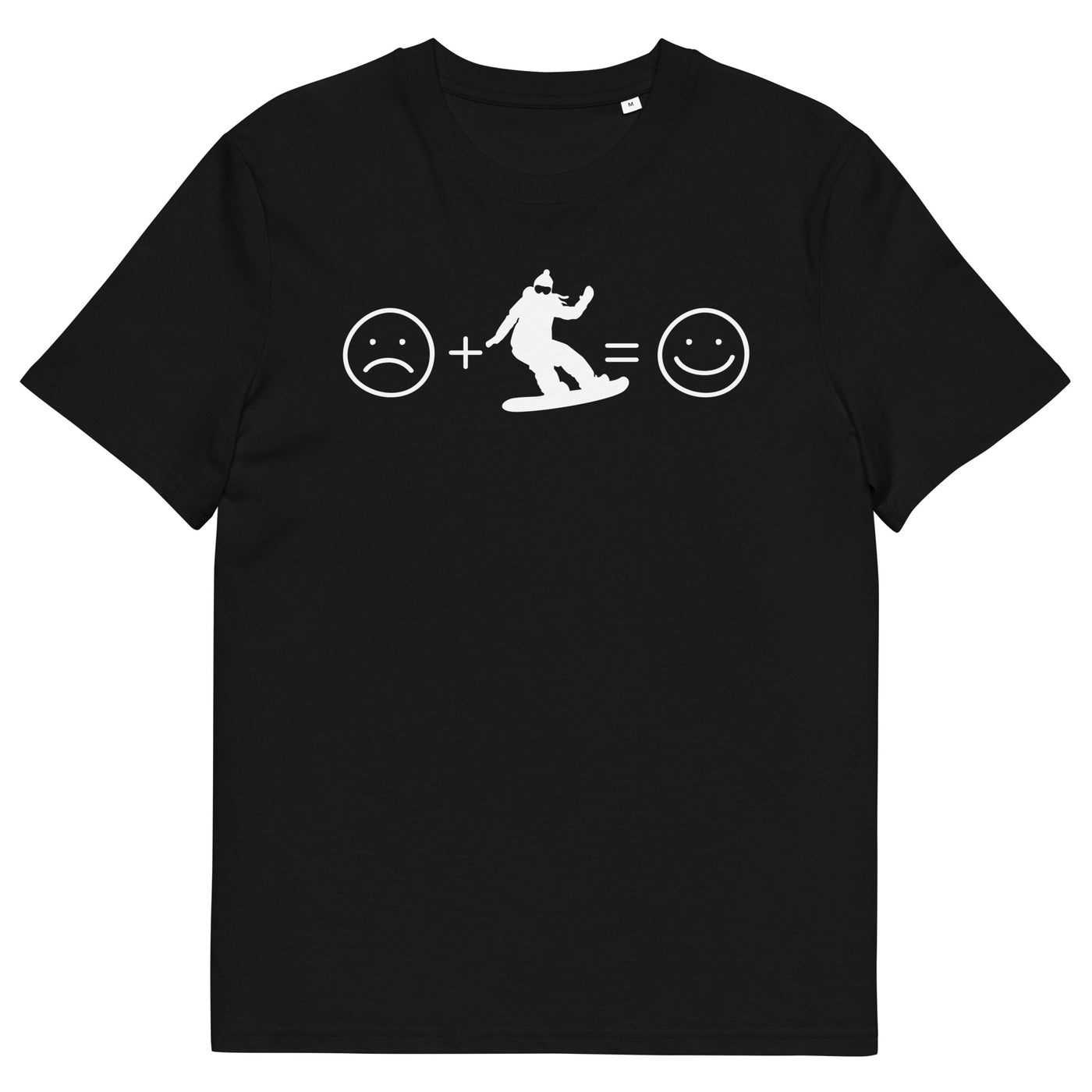 Lächelndes Gesicht und Snowboarding - Herren Premium Organic T-Shirt snowboarden xxx yyy zzz Black