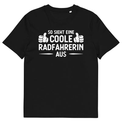 So Sieht Eine Coole Radfahrerin Aus - Herren Premium Organic T-Shirt fahrrad xxx yyy zzz Black