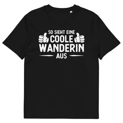 So Sieht Eine Coole Wanderin Aus - Herren Premium Organic T-Shirt wandern xxx yyy zzz Black