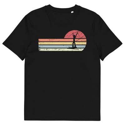 Sonne und Retro Linies - Frau Skifahren - Herren Premium Organic T-Shirt klettern ski xxx yyy zzz Black