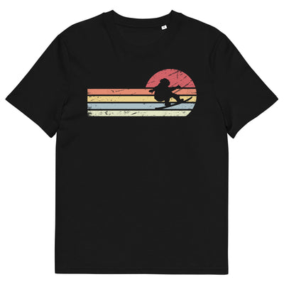 Sonne und Retro Linies - Snowboarding - Herren Premium Organic T-Shirt snowboarden xxx yyy zzz Black