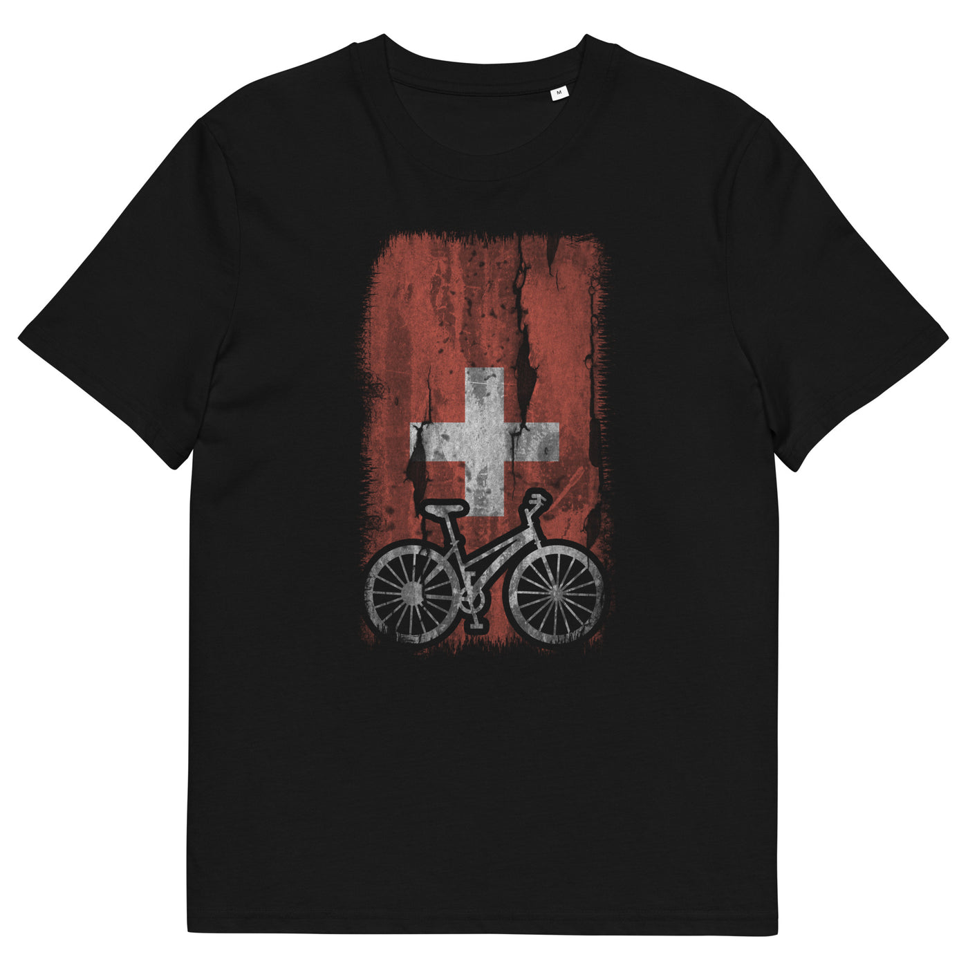 Schweizer Flagge und Radfahren - Herren Premium Organic T-Shirt fahrrad xxx yyy zzz Black